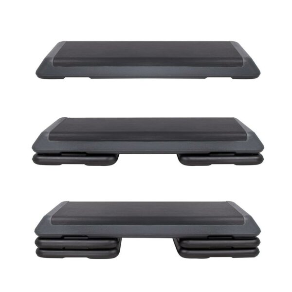 Professzionális aerob fitnesz step pad, 3 magassági szint, maximális terhelhetősége 350 kg - Image 9