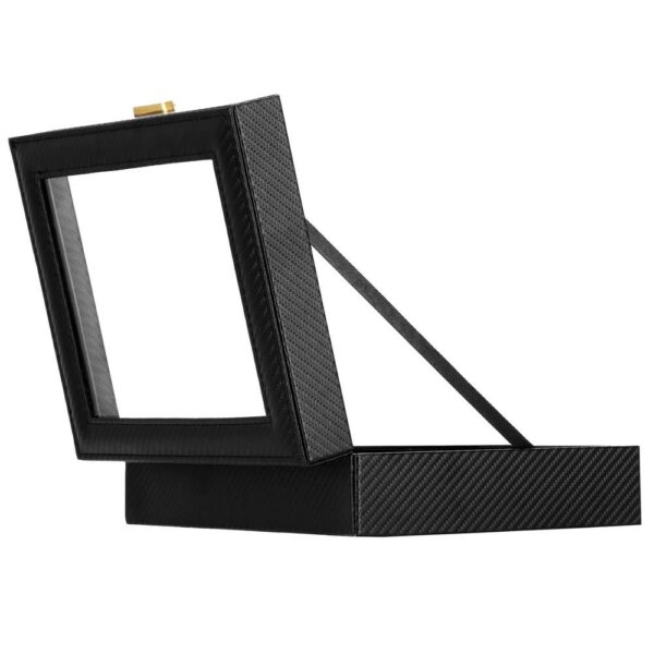 (DL) Óratároló és rendszerező doboz, MDF, ökobőr, 25x20x8cm, korom - Image 9