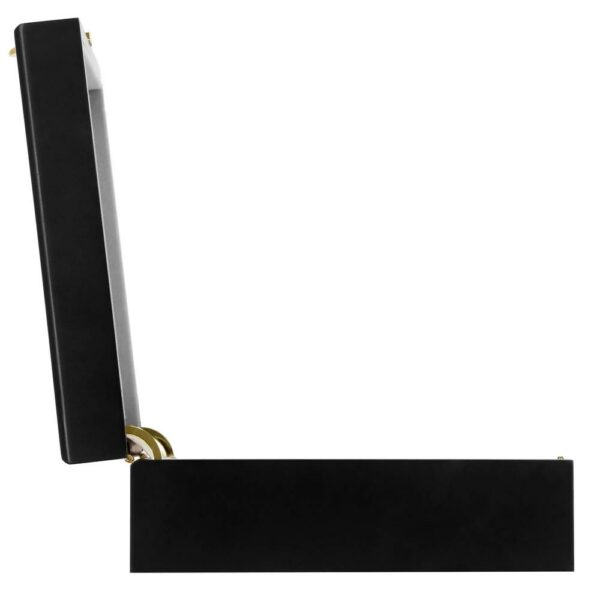(DL) Cutie depozitare si organizare ceasuri, MDF, piele ecologica, 26,5x20x8cm, negru - Image 9