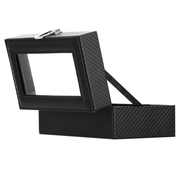 Óratároló és rendszerező doboz, MDF, ökobőr, 20,5x11x8 cm, kígyó fekete - Image 11
