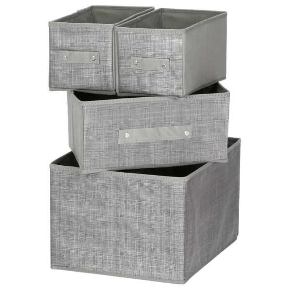 Organizator dulap tip lada cu 3 sertare, Sersimo, gri - Image 2