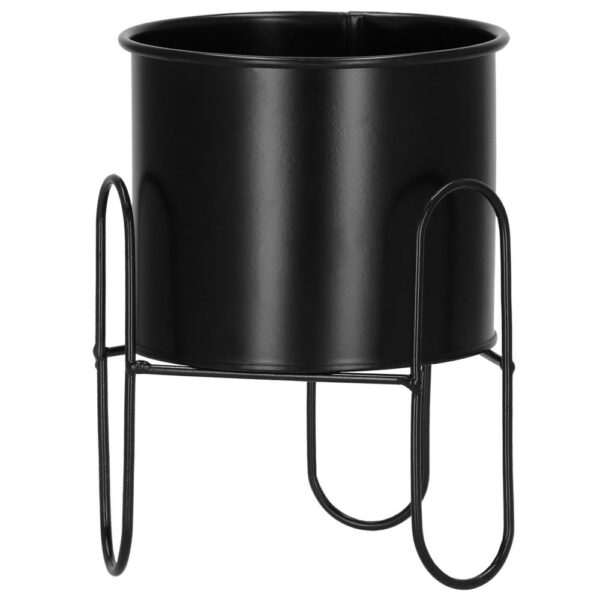 (DL) Suport ghiveci metalic negru GA164, inaltime 18cm - Image 3