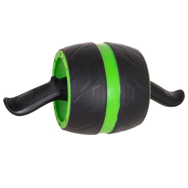 Hasizom erősítő roller habszivacs szőnyeggel, fekete zöld - Image 3