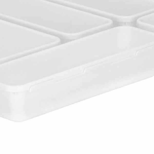 Konyhai fiókos rendszerező, 8 összekötő darab, fehér - Image 3