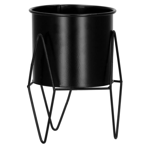 (DL) Suport ghiveci metalic negru GA162, inaltime 19cm - Image 5