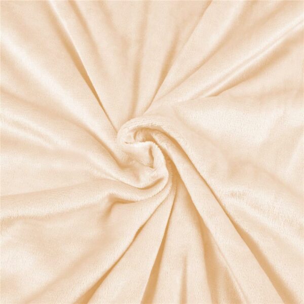 Patura pufoasa si calduroasa pentru 2 persoane, 200x220cm, bej - Image 3