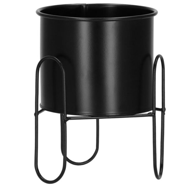 (DL) Suport ghiveci metalic negru GA164, inaltime 18cm - Image 4