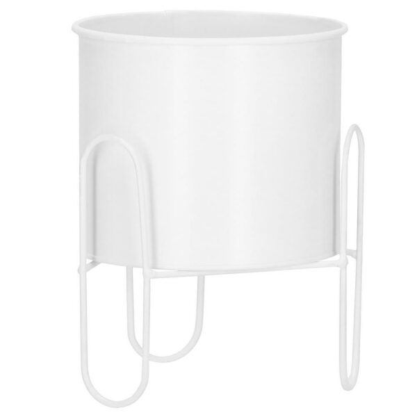 (DL) Suport ghiveci metalic alb GA165, inaltime 21cm - Image 4