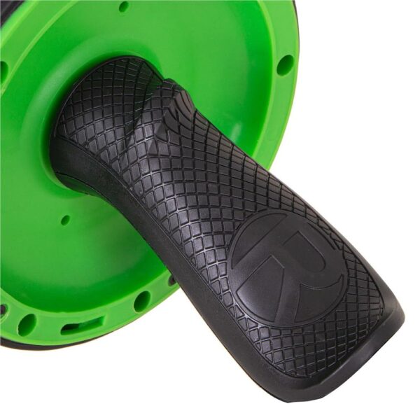 Hasizom erősítő roller habszivacs szőnyeggel, fekete zöld - Image 4