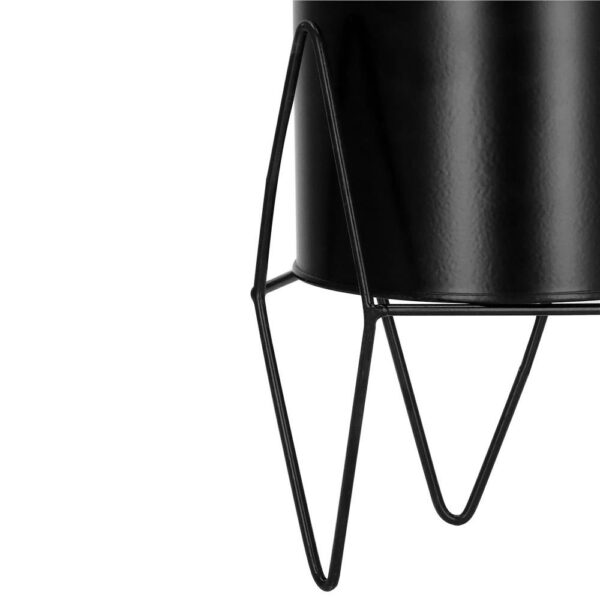 (DL) Suport ghiveci metalic negru GA162, inaltime 19cm - Image 6