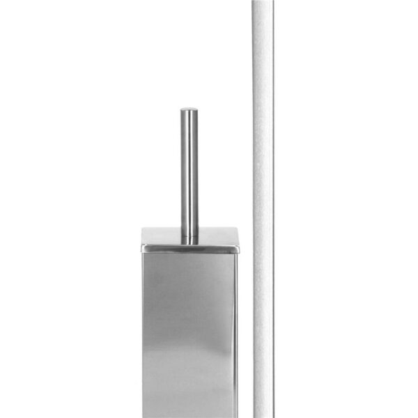 Stand cu perie WC si suport hartie igienica, inox, 75cm, argintiu - Image 5