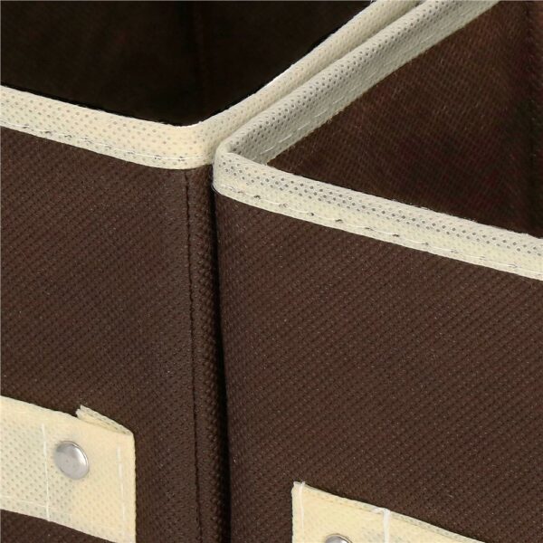 Organizator dulap tip lada cu 3 sertare, Sersimo, textil, maro si bej - Image 6