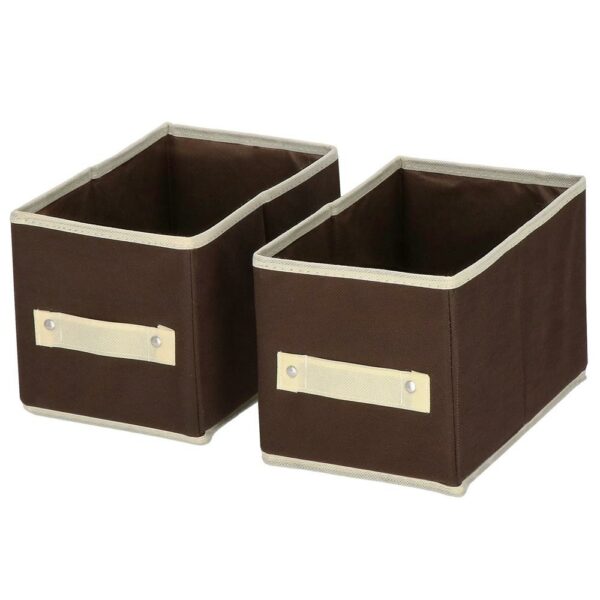 Organizator dulap tip lada cu 3 sertare, Sersimo, textil, maro si bej - Image 7