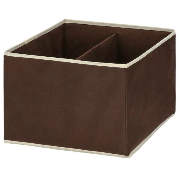 Organizator dulap tip lada cu 3 sertare, Sersimo, textil, maro si bej - Image 9