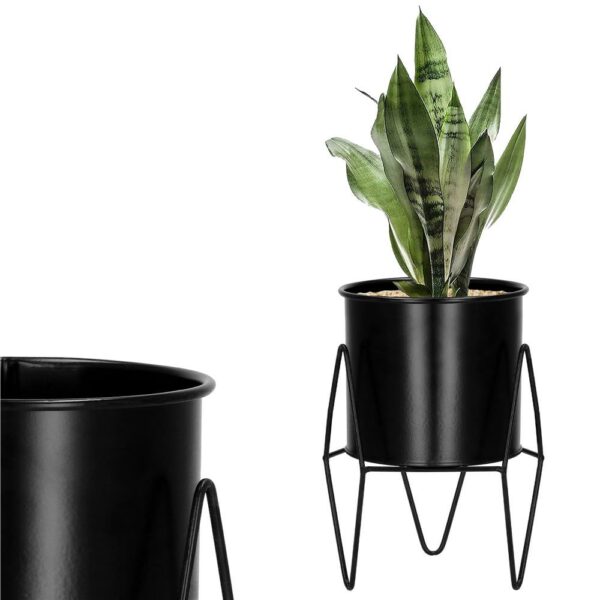 (DL) Suport ghiveci metalic negru GA162, inaltime 19cm - Image 11