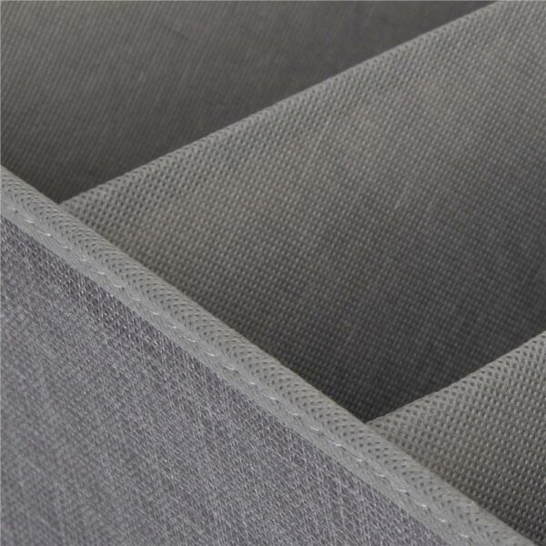 Organizator dulap tip lada cu 2 sertare, Sersimo, textil, gri - Image 8