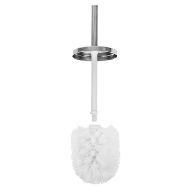 Stand cu perie WC si suport hartie igienica, inox, 72cm, argintiu - Image 9