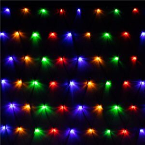 (DL) Fényfüggöny 160 LED, 2x2, 6 m széles, beltéri/kültéri használatra, többszínű világítás