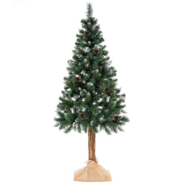 Mesterséges karácsonyfa Christmas Deluxe by Sersimo, fa törzsű talppal, havas (Snow), 220 cmPARAMÉTEREK: Fa magassága: 220 cm Zöld talp mérete: 21 x 21 cm Csúcs magassága: kb. 30 cm A karácsonyfa maximális szélessége (átmérő): 90 cm Talp magassága: 10 cm Ágszintek száma: 11 + csúcs Ágak száma: 32 Elágazások száma: 281 Törzs átmérője: kb. 8 cm Összecsukható talp A korona elemeinek száma: 2 Fából készült törzs magassága: kb. 55 cm Kiegészítő: jutazsák a talp eltakarásához Összeszerelést igényel Természetes fatörzs, amelyen gyanta- és ágelválások nyomai előfordulhatnak. A törzs átmérője és magassága enyhén eltérhet, mivel természetes anyagról van szó. EGYEDI KARÁCSONYI FA EGYEDI KARÁCSONYRA Mi lehet varázslatosabb, mint a karácsony egyedülálló hangulata? Valószínűleg senki sem kételkedik abban, hogy egy gyönyörűen feldíszített karácsonyfa a legfontosabb eleme ennek a varázslatos ünnepi légkörnek. A karácsonyfa díszítése a családdal együtt az év egyik legemlékezetesebb pillanata, amely számos szép emléket idéz fel. A bemutatott karácsonyfa különleges módon tükrözi vissza a karácsony csodálatos hangulatát – egyszerre ismerős és meghitt formában –, kiemelve az ünnep melegét és családias légkörét. FEDEZZE FEL KARÁCSONYFÁNK ELŐNYEIT  Precíz kivitelezés, amely ötvözi a tartósságot és az eleganciát  Sűrű ág- és tűelrendezés  Egyenletes tűeloszlás az ágak mentén – nincsenek hézagok  Könnyen formázható ágak, többféle alakzatban hajlíthatók  Élethű és változatos ágvégek  Természetes fenyőtűket tökéletesen utánzó szín  Magassági szintekhez igazodó ágstruktúra  Erős és tartós huzalok - Image 20