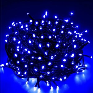 Fényszerelés a karácsonyfához, 19,5 méter, 300 LED, kék