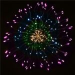 (DL) STAR díszlámpa installáció 100 LED-es, átmérő 40cm, távirányítóval, többszínű világítás