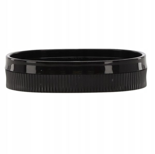 Set de accesorii pentru baie din plastic, 5 piese, negru - Image 2