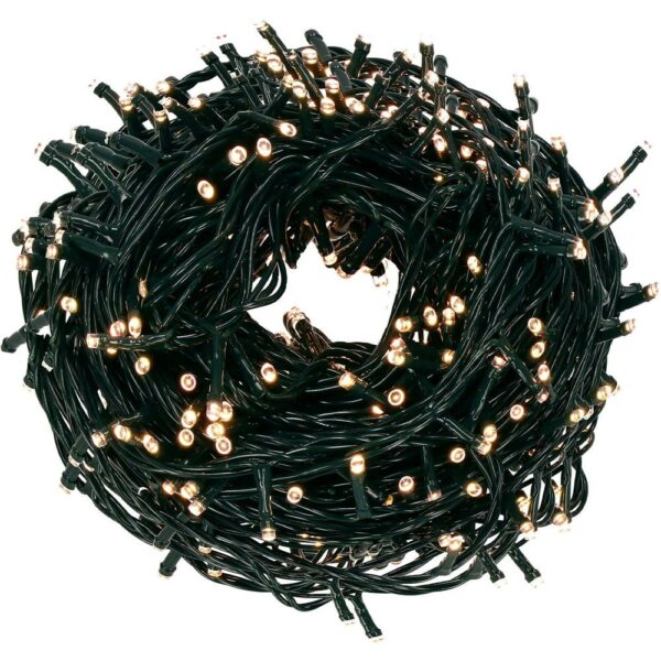 Karácsonyi fényfüzér, 91,5 méter, 1500 LED, meleg fehér - Image 10
