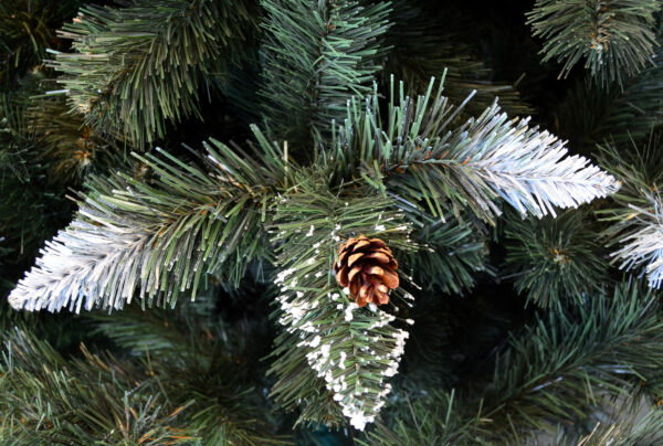 Brad artificial Christmas Deluxe by Sersimo, Danemark, nins cu conuri, 250cm - Image 11