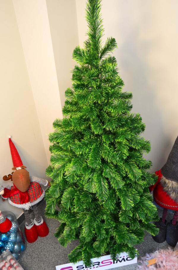 Brad artificial Christmas Deluxe by Sersimo, Duo, doua nuante verde, 150cm - Image 14