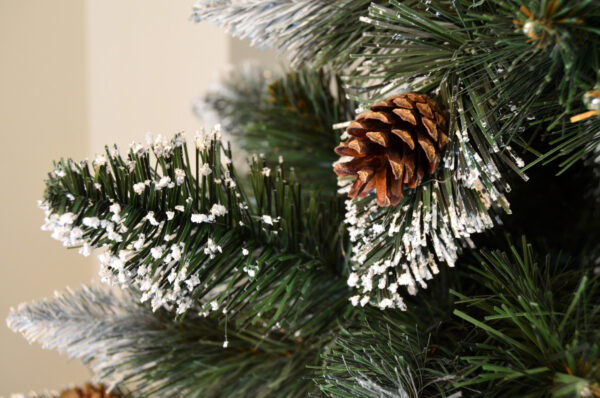 Brad artificial Christmas Deluxe by Sersimo, Danemark, nins cu conuri, 220cm - Image 15
