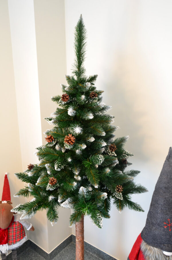 Mesterséges karácsonyfa Christmas Deluxe by Sersimo, fa törzsű talppal, havas tobozokkal díszített, 190 cm - Image 20