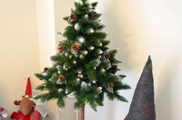 Mesterséges karácsonyfa Christmas Deluxe by Sersimo, fa törzsű talppal, havas tobozokkal díszített, 190 cm - Image 21