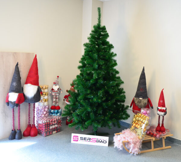 Brad artificial Christmas Deluxe by Sersimo, Starly, verde lucios, 220cm - Image 4