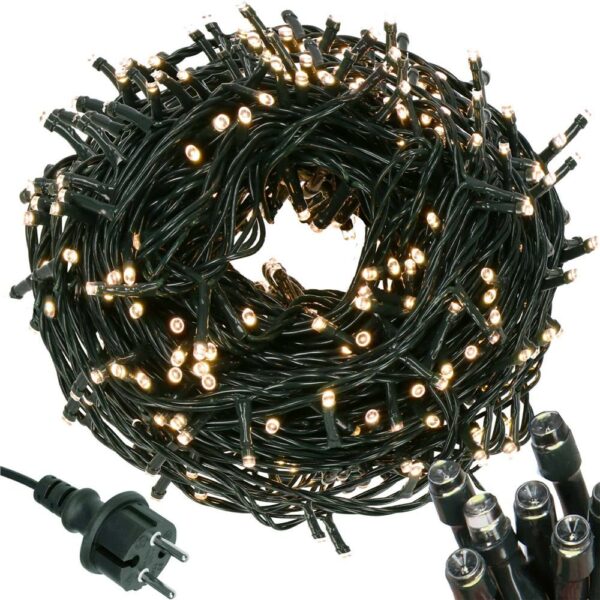 Karácsonyi fényfüzér, 91,5 méter, 1500 LED, meleg fehér - Image 13