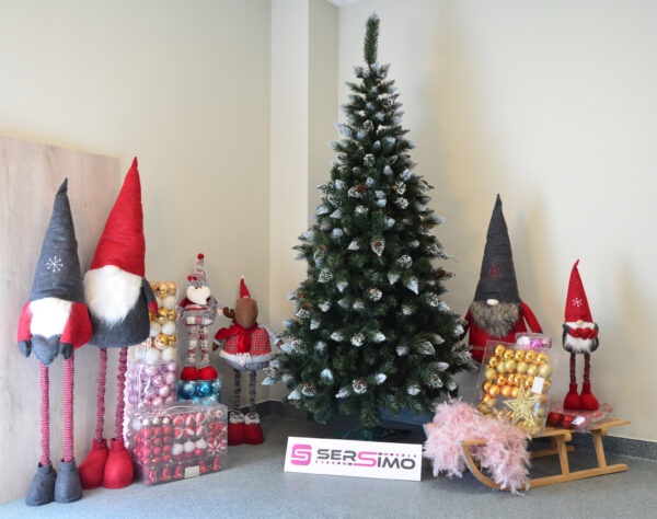 Brad artificial Christmas Deluxe by Sersimo, Danemark, nins cu conuri, 220cm - Image 18