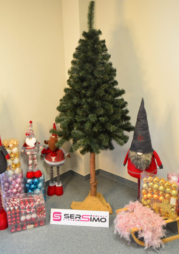 Mesterséges karácsonyfa Christmas Deluxe by Sersimo, fa törzsű talppal, Nature, 220 cm - Image 15