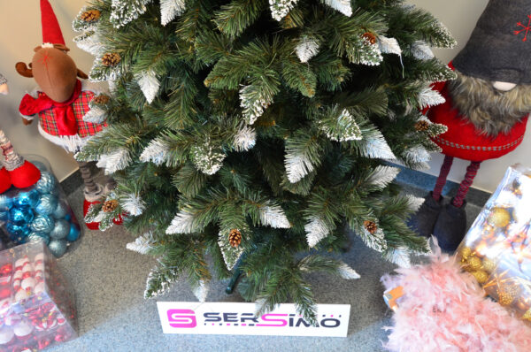 Brad artificial Christmas Deluxe by Sersimo, Danemark, nins cu conuri, 250cm - Image 17