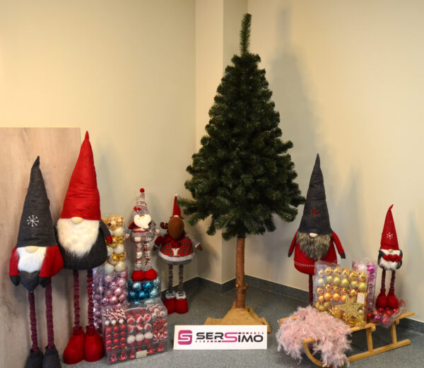 Mesterséges karácsonyfa Christmas Deluxe by Sersimo, fa törzsű talppal, Nature, 220 cm - Image 17