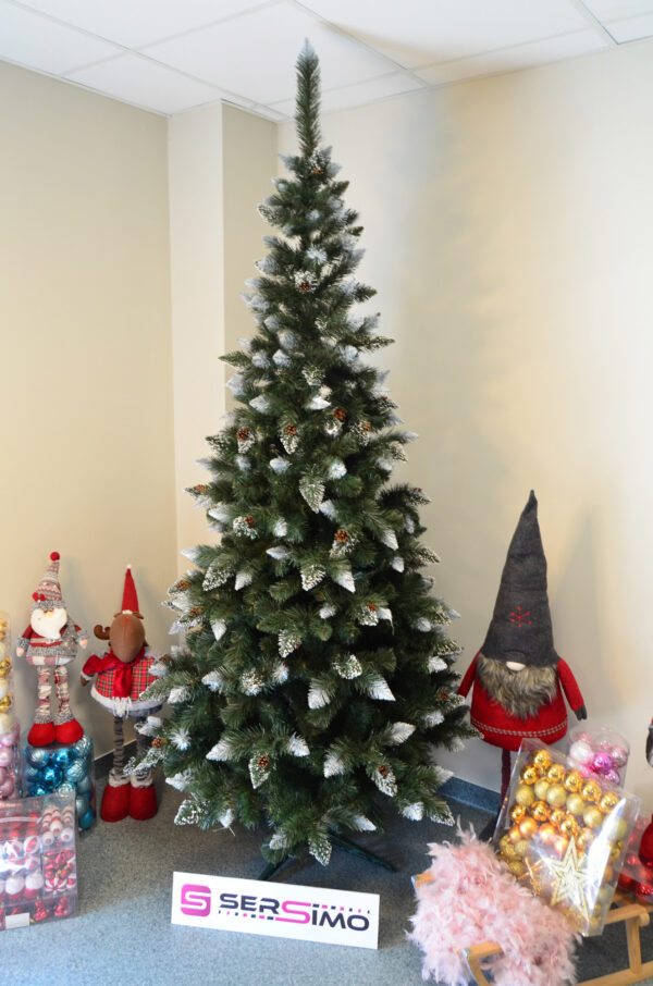 Brad artificial Christmas Deluxe by Sersimo, Danemark, nins cu conuri, 250cm - Image 19