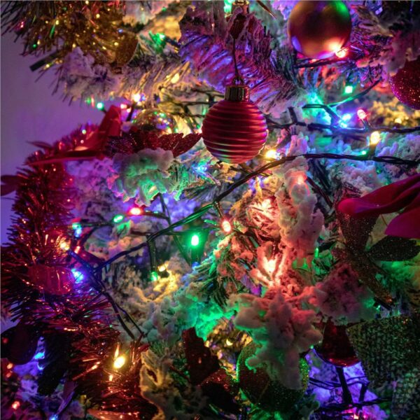 Instalatie lumini pentru bradul de Craciun, 61,5 metri, 1000 LED-uri, multicolor - Image 2