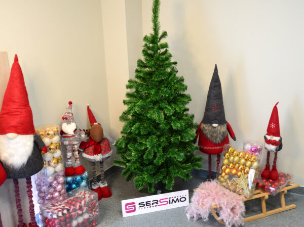 Brad artificial Christmas Deluxe by Sersimo, Duo, doua nuante verde, 150cm - Image 6