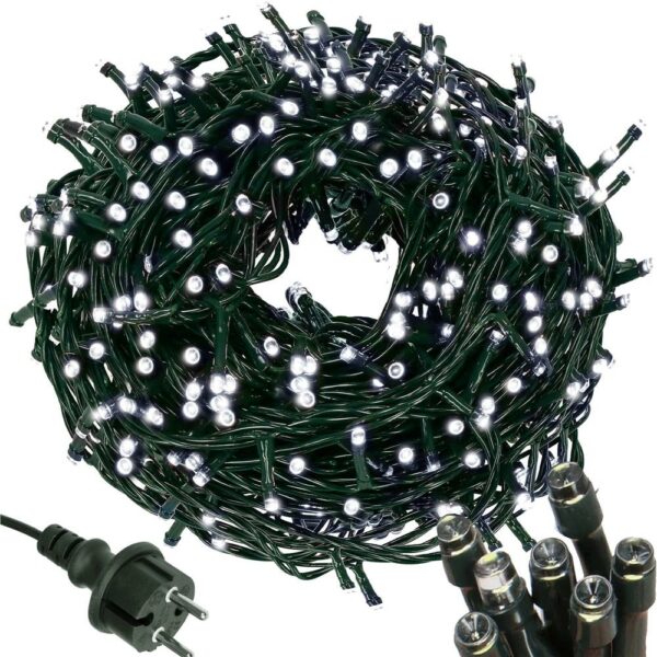 Karácsonyi fényfüzér, 91,5 méter, 1500 LED, hideg fehér - Image 2