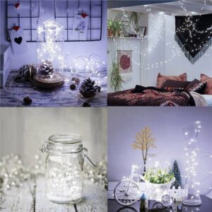 (DL) Dekoratív lámpa installáció 300 LED-del, távirányítóval, 30m, fehér világítással