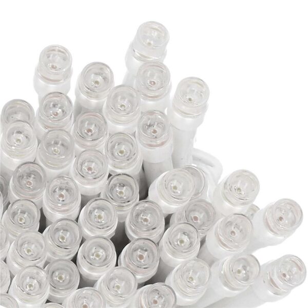 Instalatie lumini de exterior pentru gradina, 10.5 metri, 100 LED-uri, cu baterii, alb - Image 3