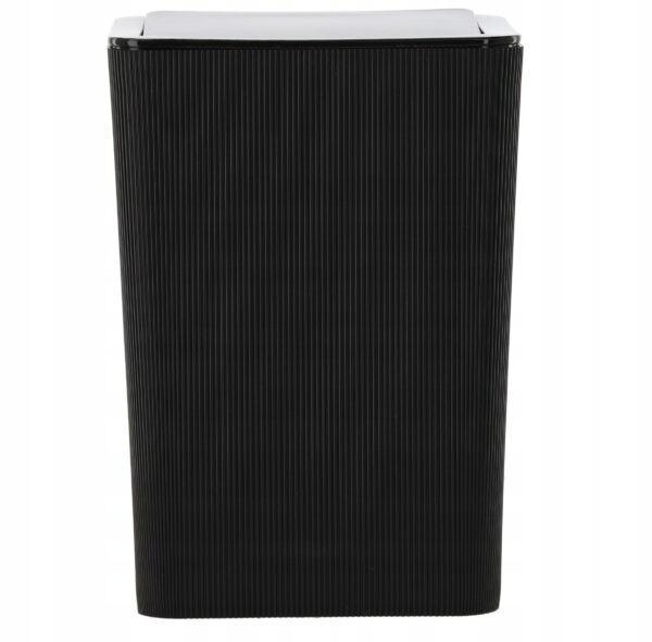 Set de accesorii pentru baie din plastic, 5 piese, negru - Image 4