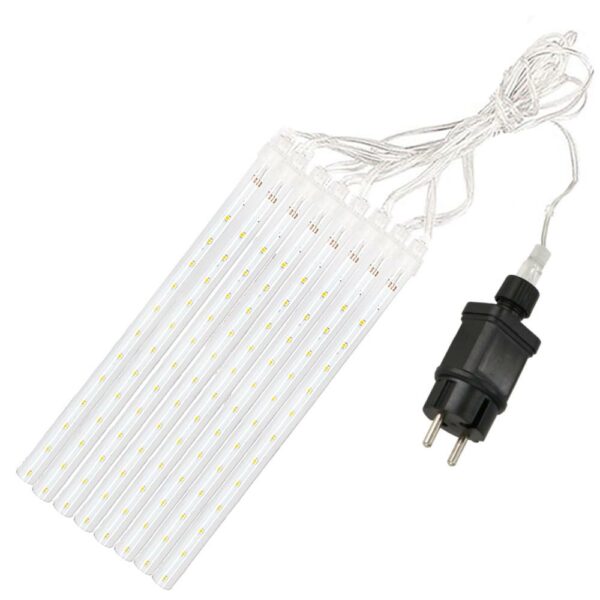 (DL) Karácsonyi "meteorzuhany" világítás, 8 db, 30cm, 144 LED, meteorzápor, sárga - Image 5