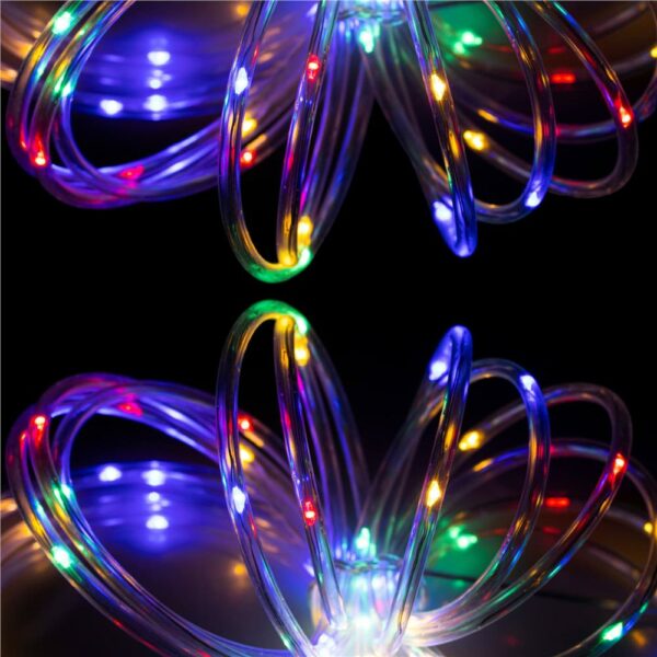 (DL) Instalatie tub furtun luminos pentru Craciun cu baterii 3xAA, 50 LED-uri, 5m, multicolor - Image 4