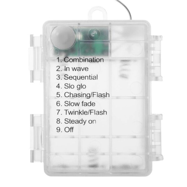 (DL) Instalatie tub furtun luminos pentru Craciun cu baterii 3xAA, 50 LED-uri, 5m, galben - Image 5
