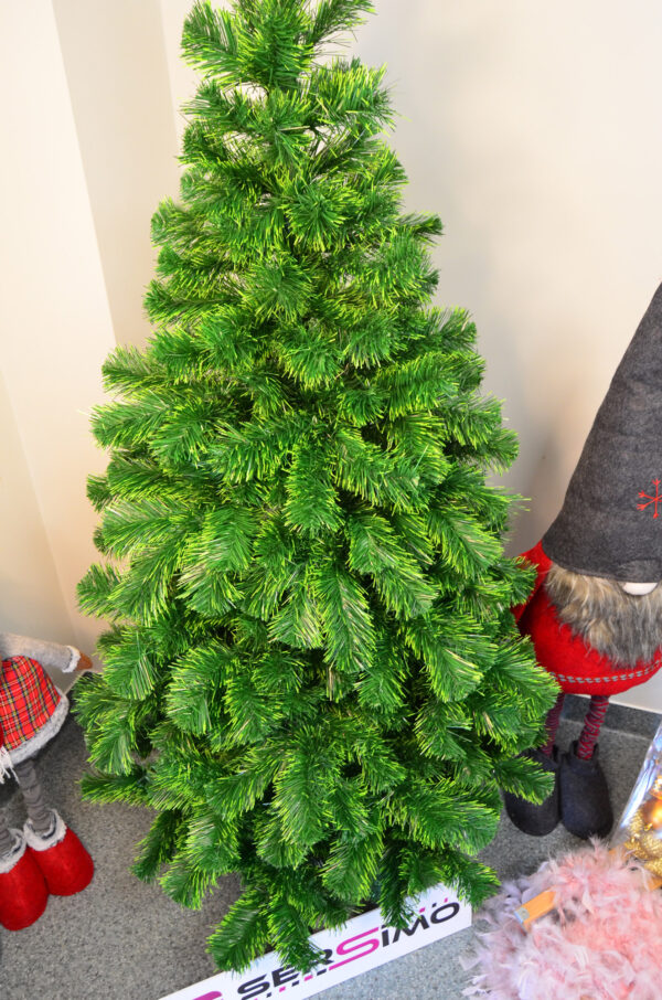 Brad artificial Christmas Deluxe by Sersimo, Duo, doua nuante verde, 150cm - Image 8
