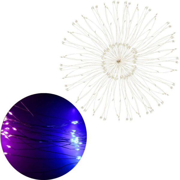 (DL) STAR díszlámpa installáció 100 LED-es, átmérő 40cm, távirányítóval, többszínű világítás - Image 4